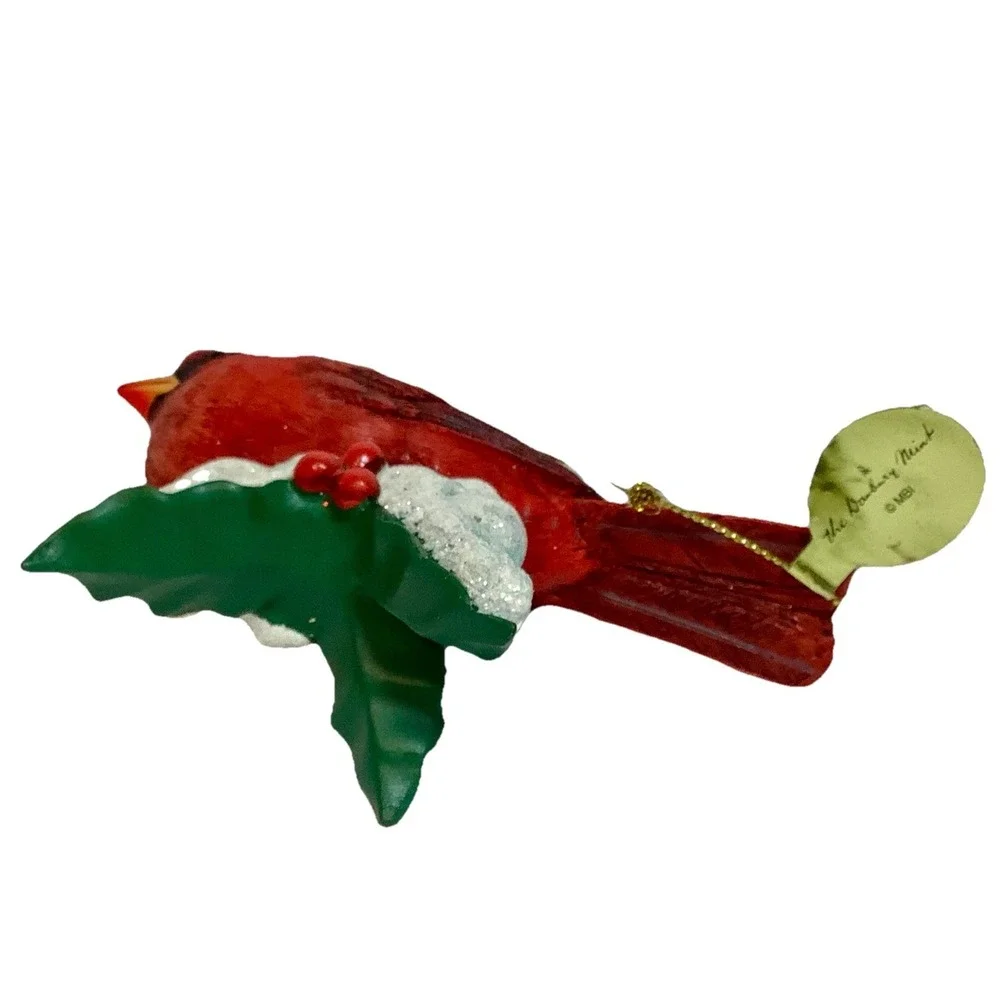 Danbury Mint Cardinal Songbird Christmas Ornament 4
